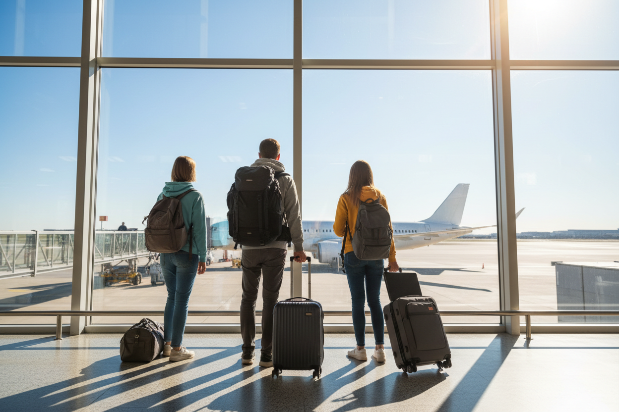keine Spezielle Airline soll zusehen sein und noch 2 Frauen bitte 